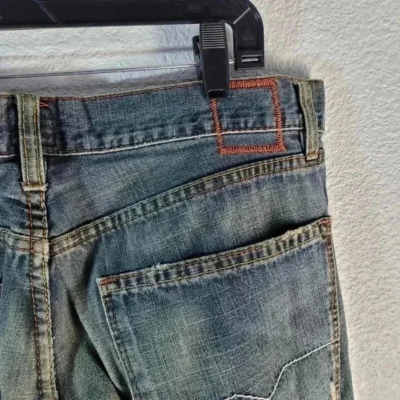 HUGO BOSS Men 34x34 Orange Label Jeans HB1 Button Fly Blue Denim Dark Wash - Picture 6 of 11